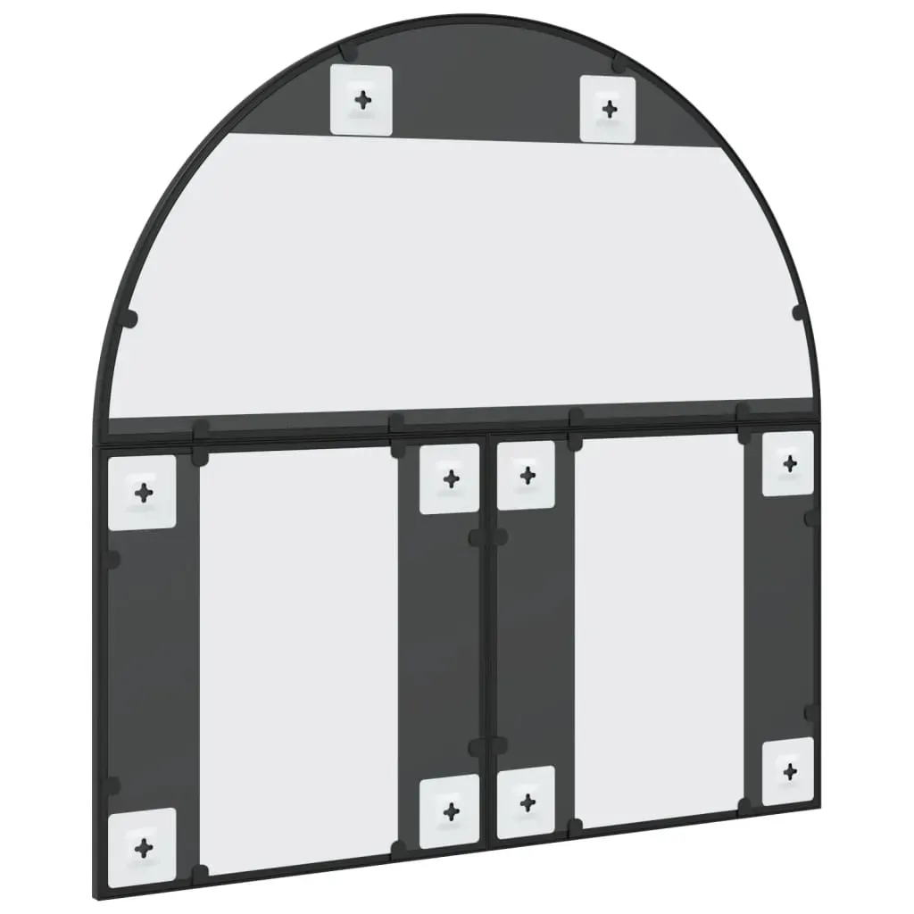 Wall Mirror Black 80x80 cm Arch Iron Price