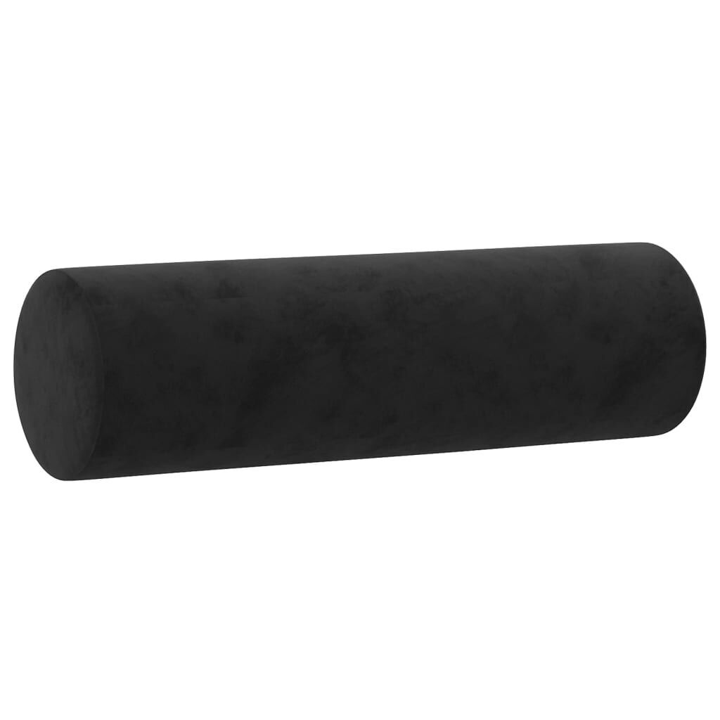 2-Seater Sofa with Throw Pillows Black 140 cm Velvet Price