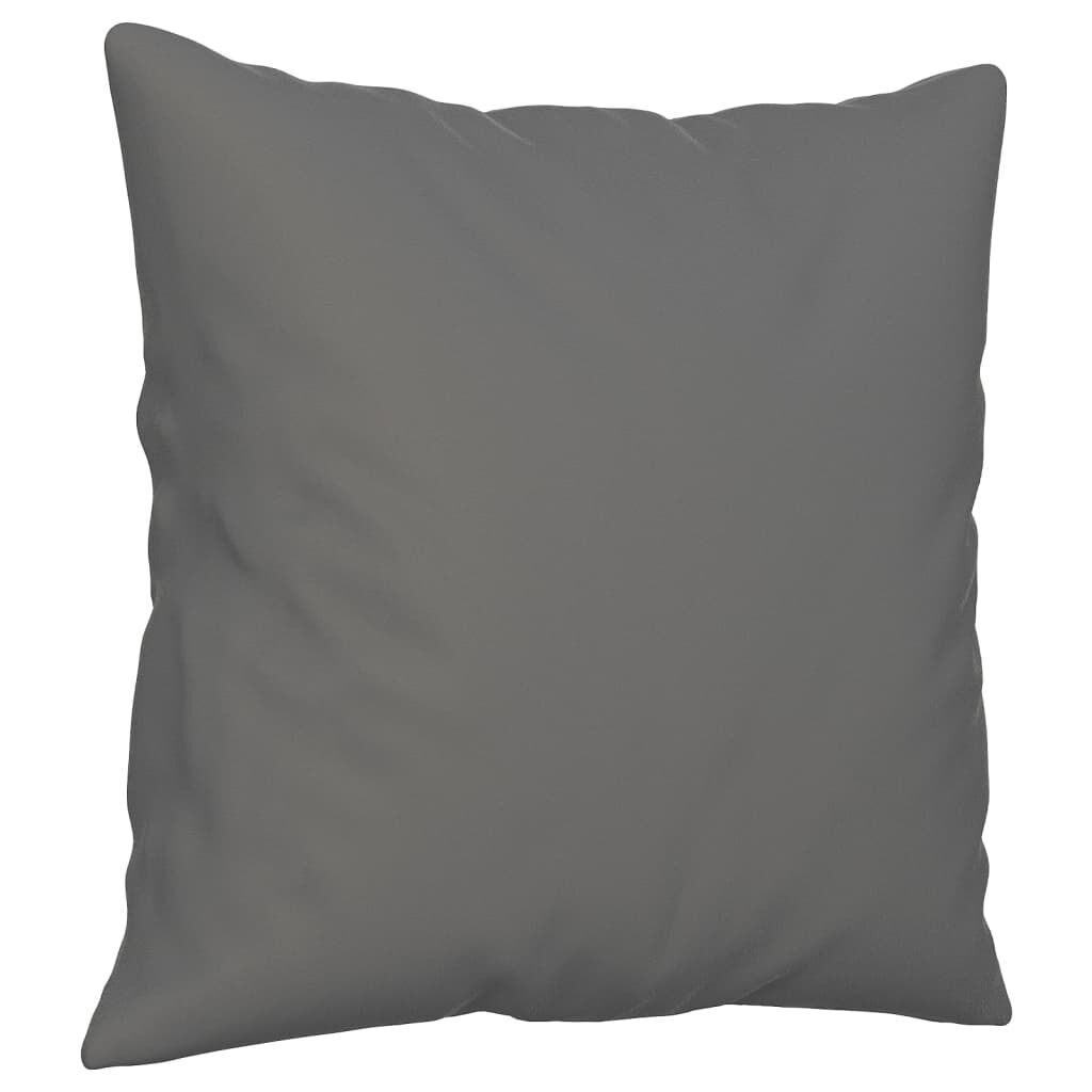 3-Seater Sofa with Pillows Dark Grey 180 cm Microfibre Fabric Price