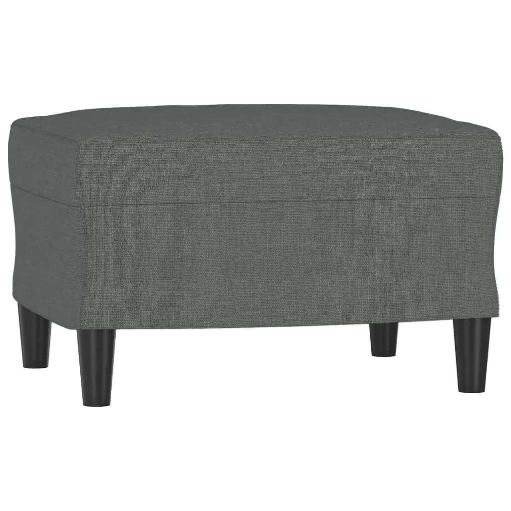 Sofa Chair with Footstool Dark Grey 60 cm Fabric Price