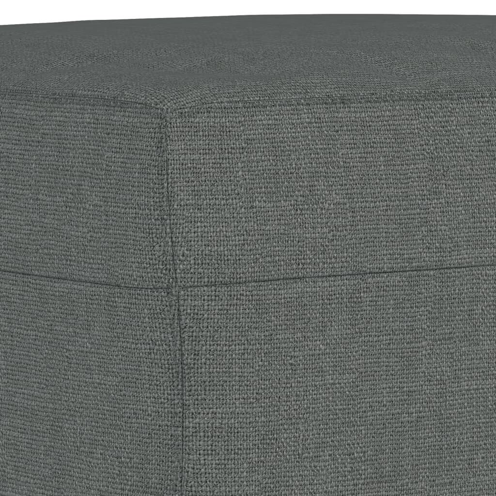 3 Piece Sofa Set with Cushions Dark Grey Fabric Price