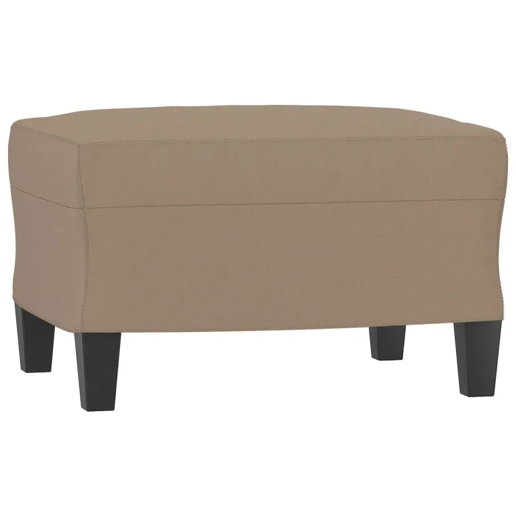 3 Piece Sofa Set with Cushions Cappuccino Faux Leather Price