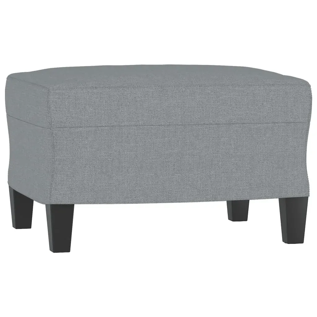 3 Piece Sofa Set with Cushions Light Grey Fabric Price