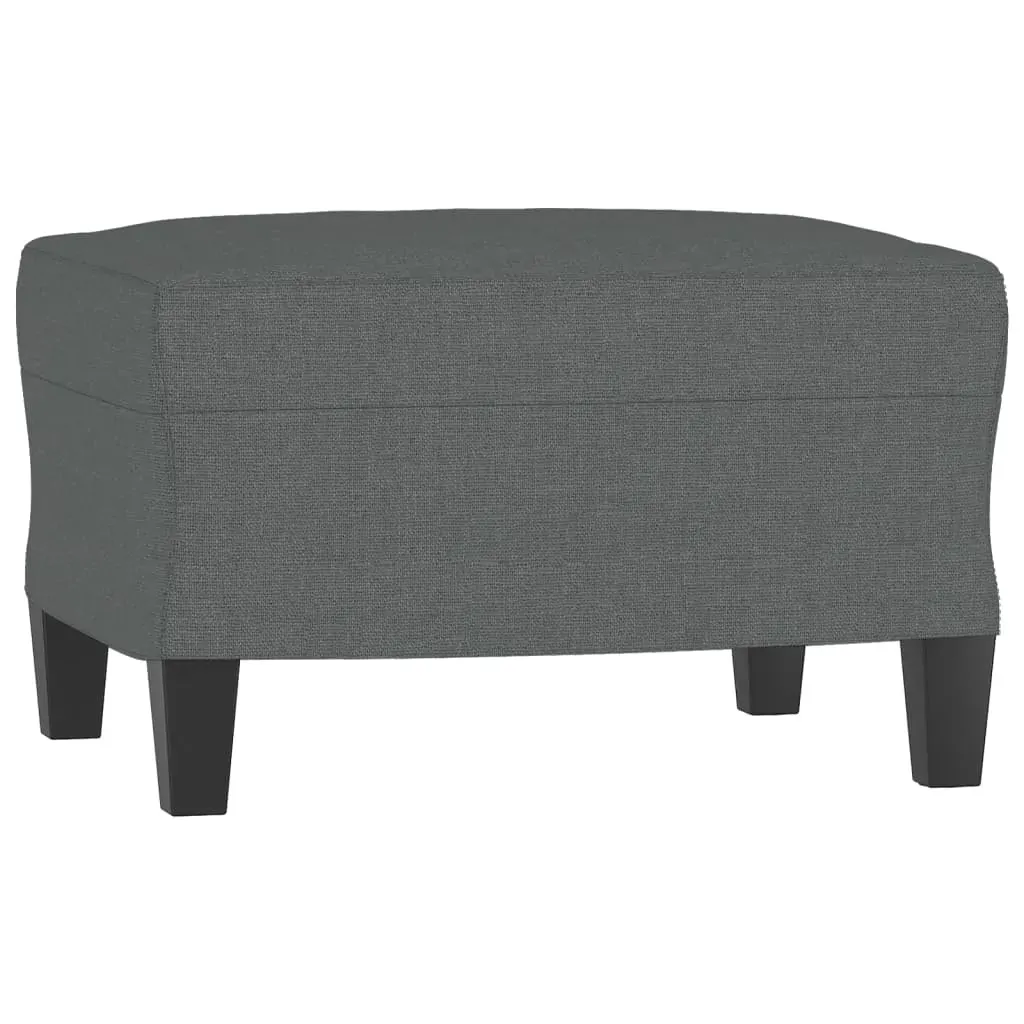 3 Piece Sofa Set with Cushions Dark Grey Fabric Price