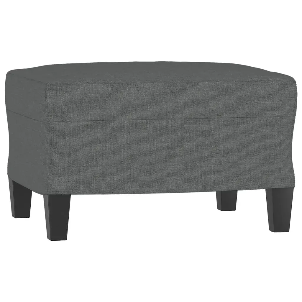 3 Piece Sofa Set with Cushions Dark Grey Fabric Price