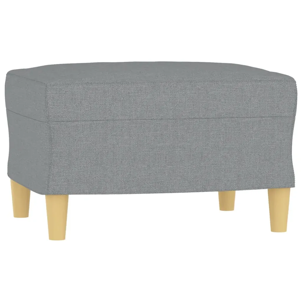 3 Piece Sofa Set with Cushions Light Grey Fabric Price
