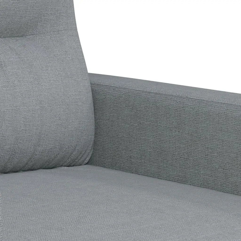 2 Piece Sofa Set with Pillows Light Grey Fabric Price