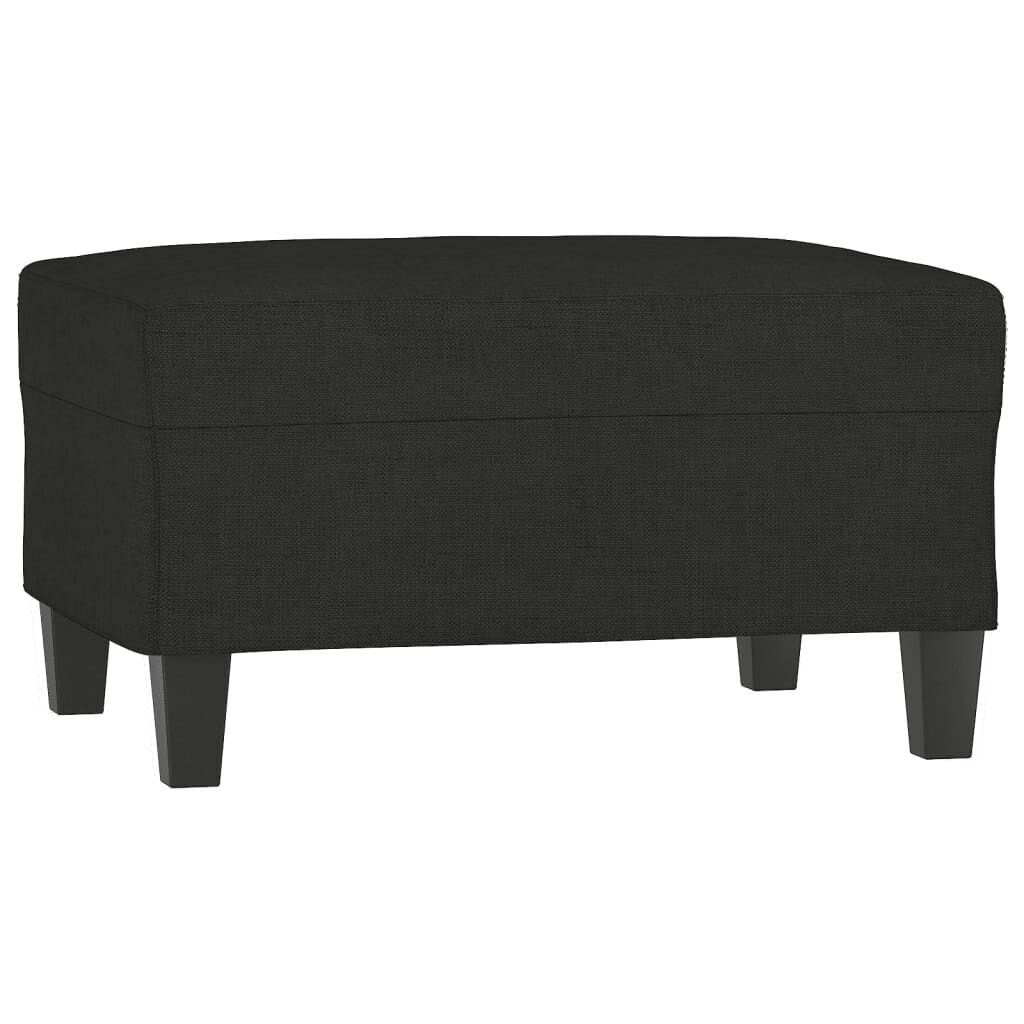 4 Piece Sofa Set with Pillows Black Fabric Price