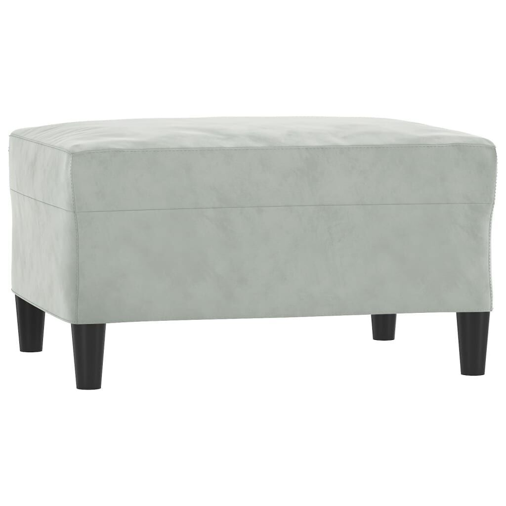 4 Piece Sofa Set with Cushions Light Grey Velvet Price