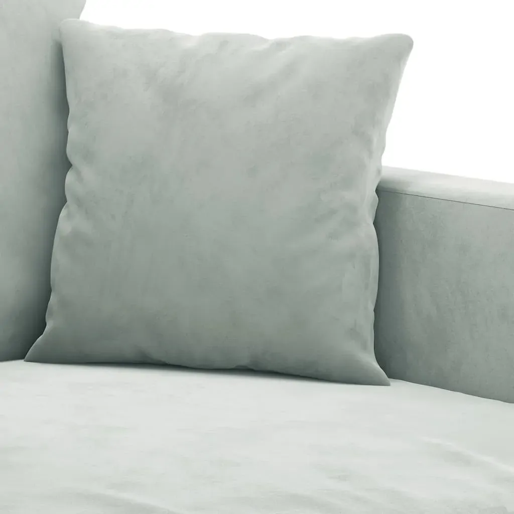 2 Piece Sofa Set with Cushions Light Grey Velvet Price