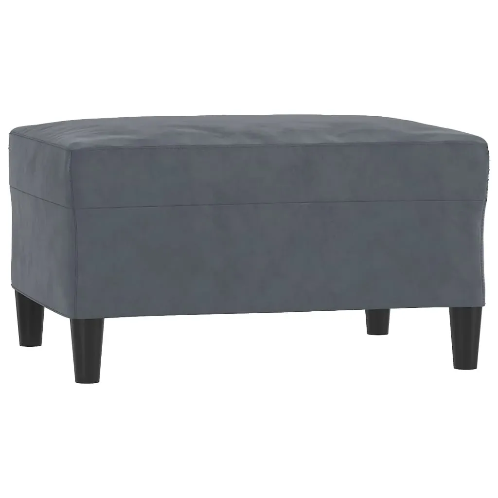 3 Piece Sofa Set with Cushions Dark Grey Velvet Price