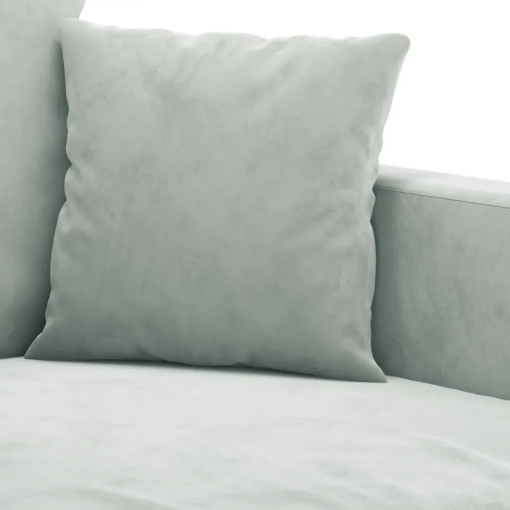 2 Piece Sofa Set with Cushions Light Grey Velvet Price