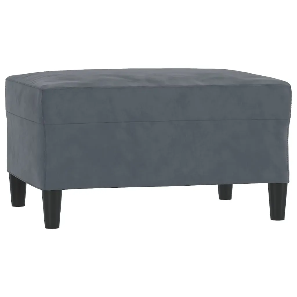3 Piece Sofa Set with Cushions Dark Grey Velvet Price