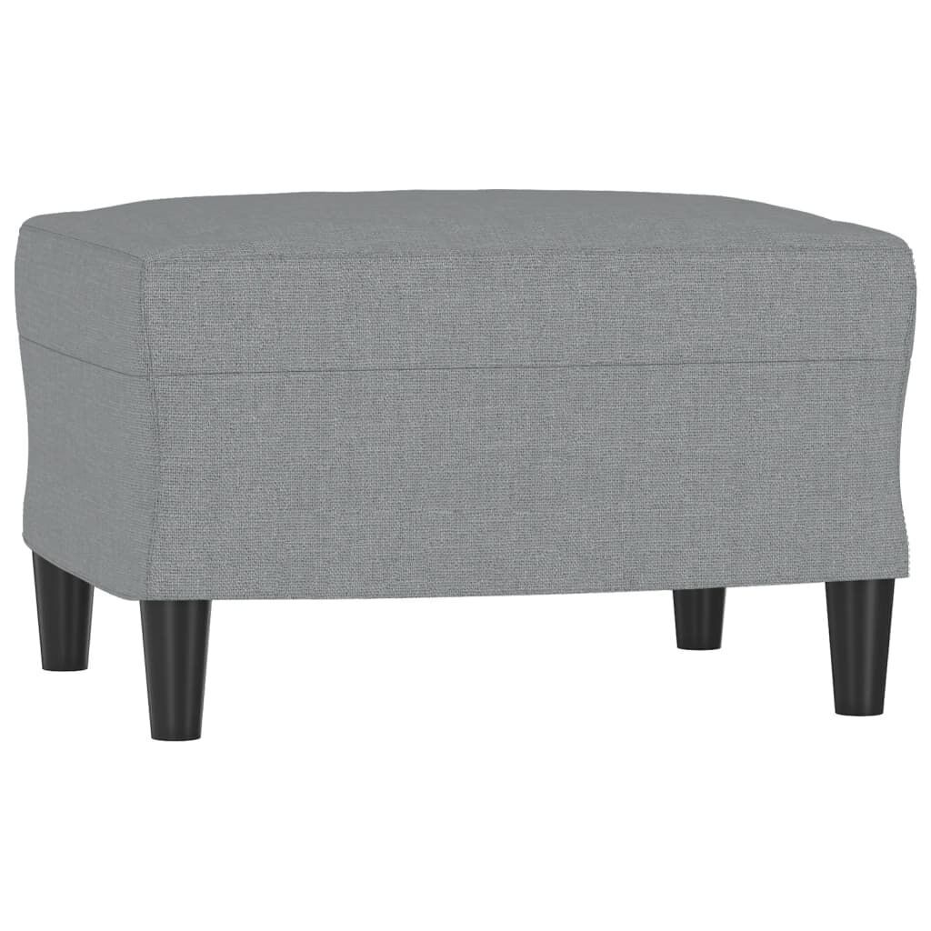 4 Piece Sofa Set with Cushions Light Grey Fabric Price