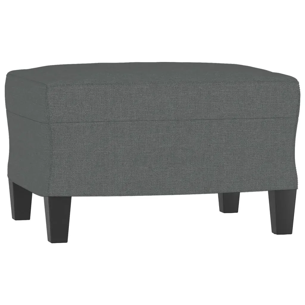 3 Piece Sofa Set with Cushions Dark Grey Fabric Price