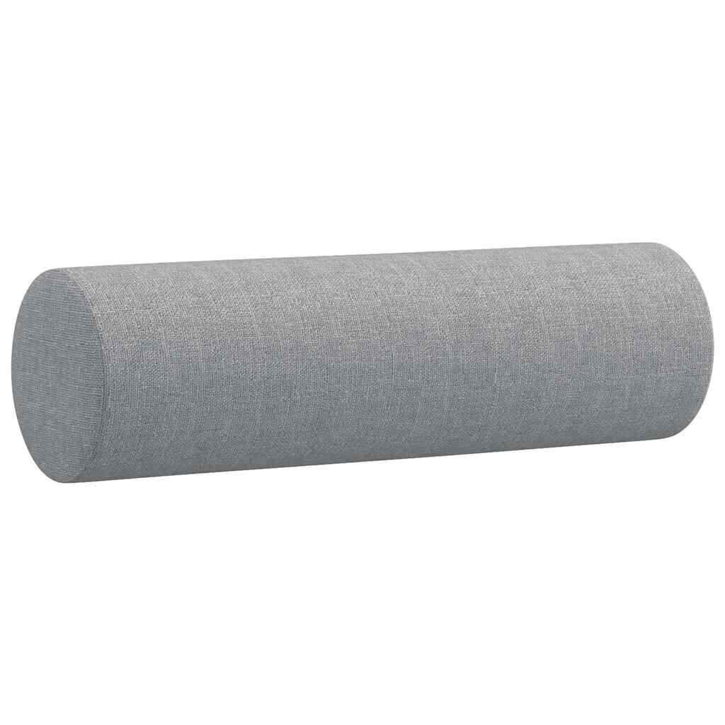 2 Piece Sofa Set with Pillows Light Grey Fabric Price