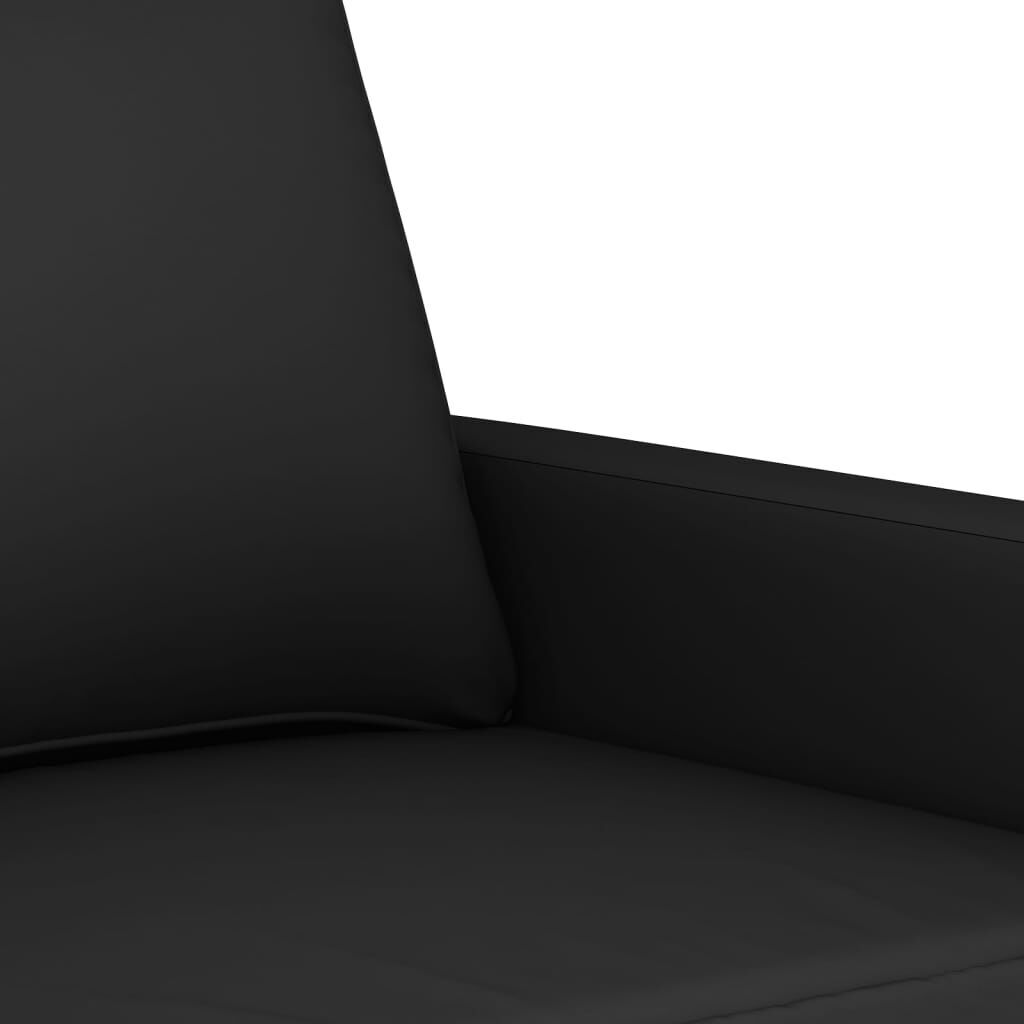 3 Piece Sofa Set with Pillows Black Velvet Price