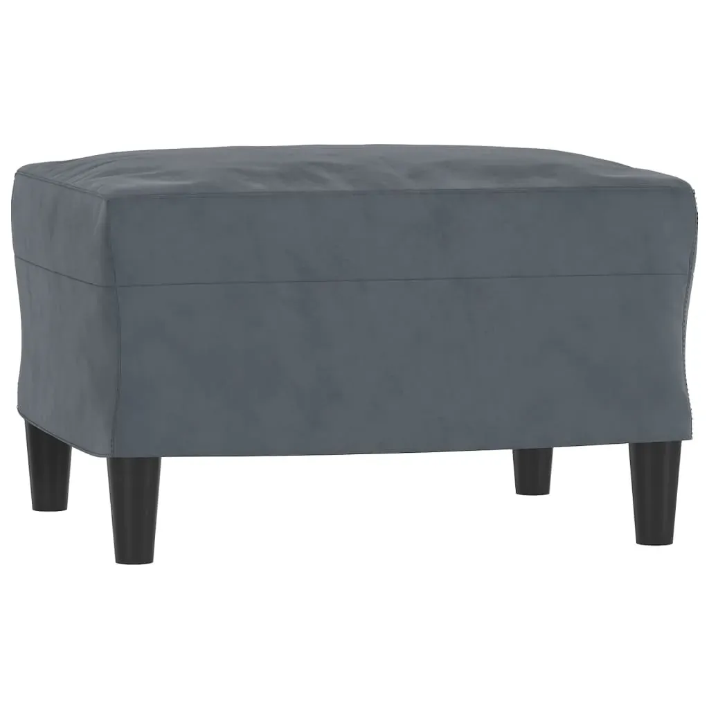 3 Piece Sofa Set Dark Grey Velvet Price