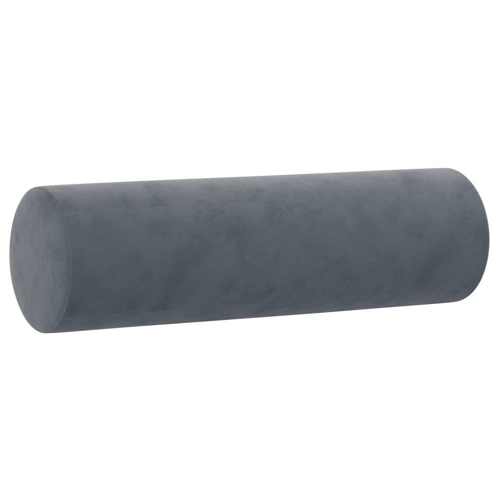 3 Piece Sofa Set with Pillows Dark Grey Velvet Price