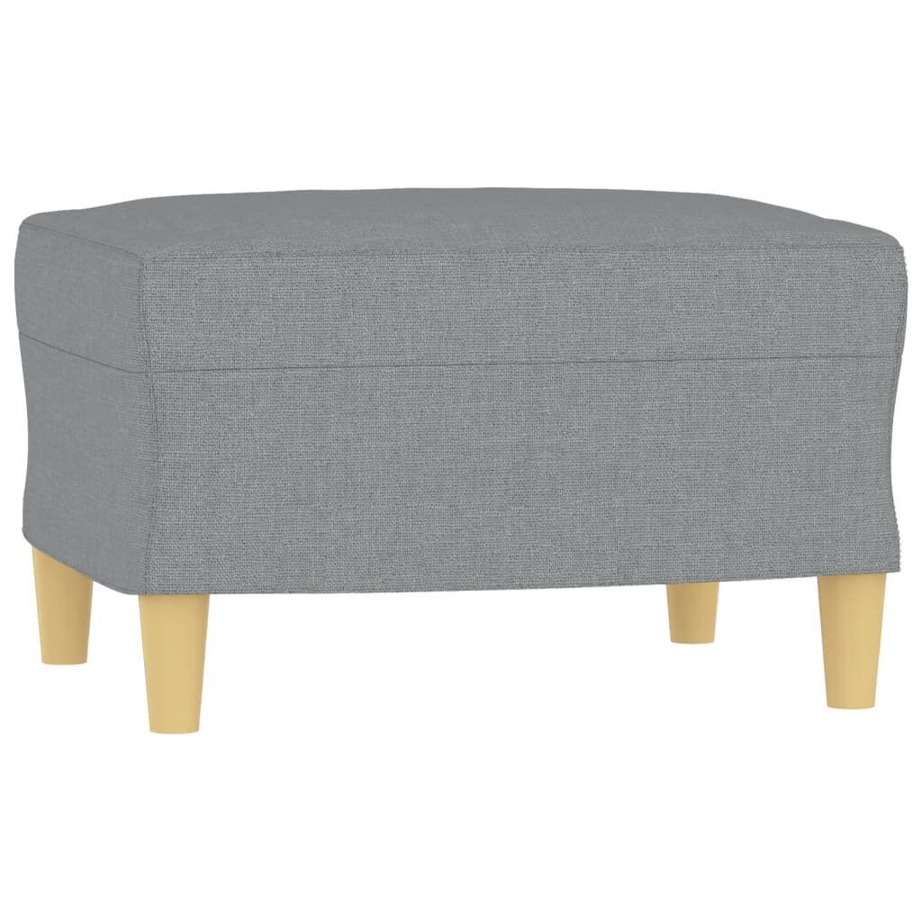 4 Piece Sofa Set with Cushions Light Grey Fabric Price