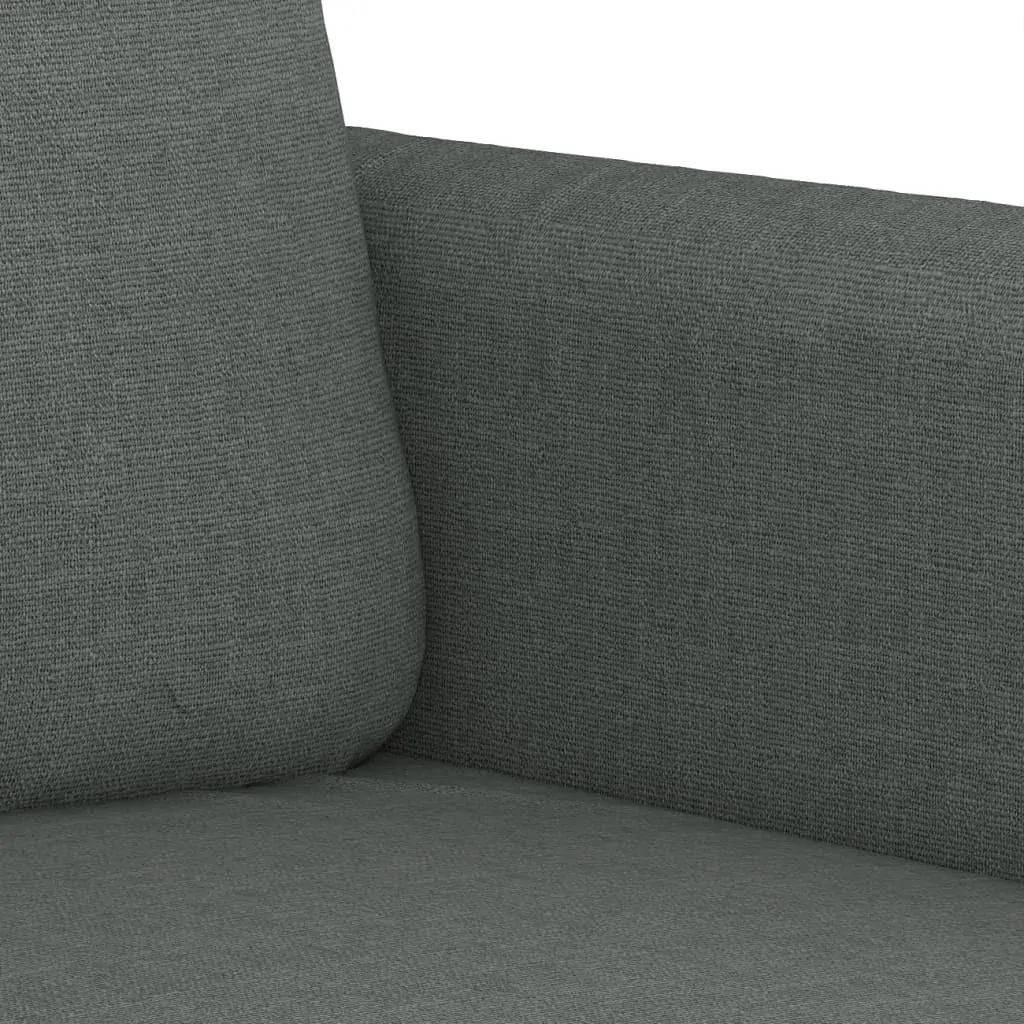 2 Piece Sofa Set with Cushions Dark Grey Fabric Price
