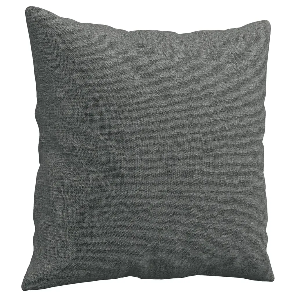 2 Piece Sofa Set with Pillows Dark Grey Fabric Price