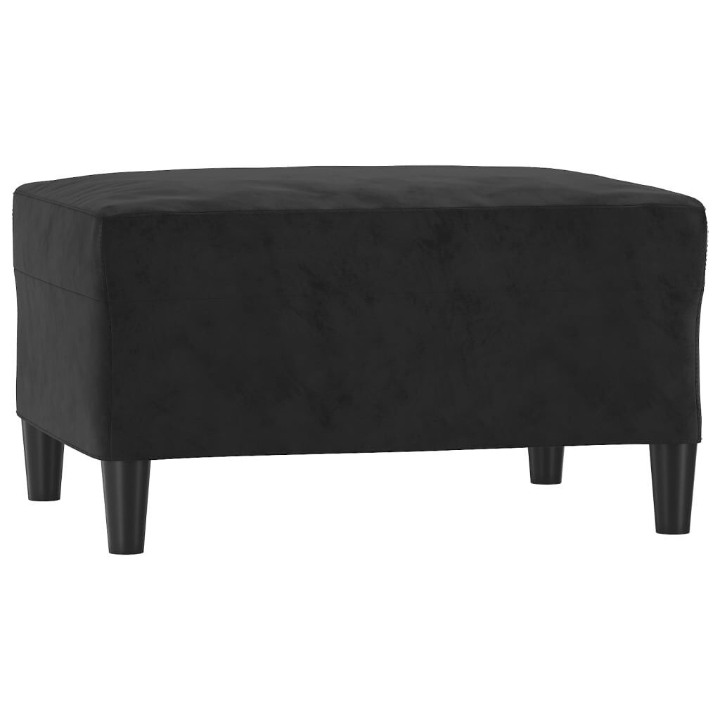4 Piece Sofa Set with Cushions Black Velvet Price