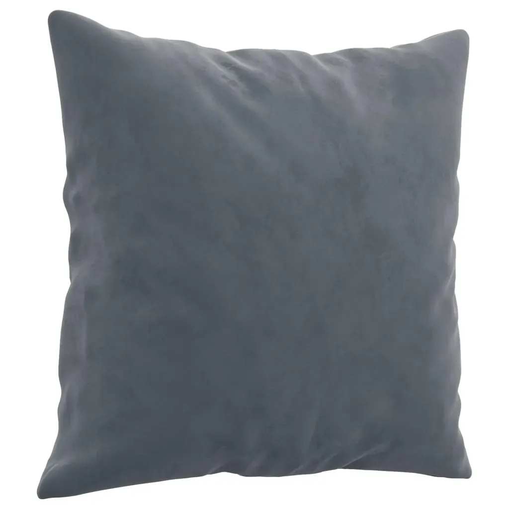 2 Piece Sofa Set with Pillows Dark Grey Velvet Price