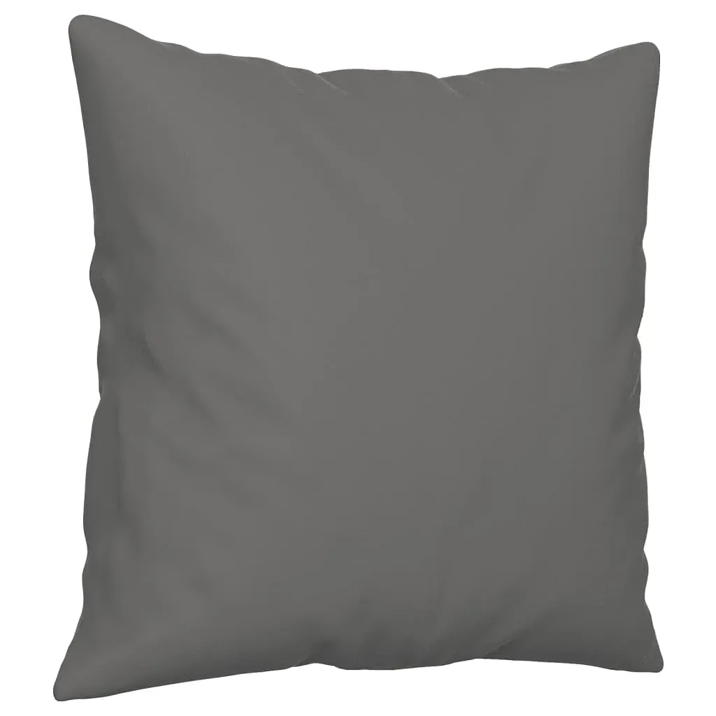 2 Piece Sofa Set with Pillows Dark Grey Microfibre Fabric Price