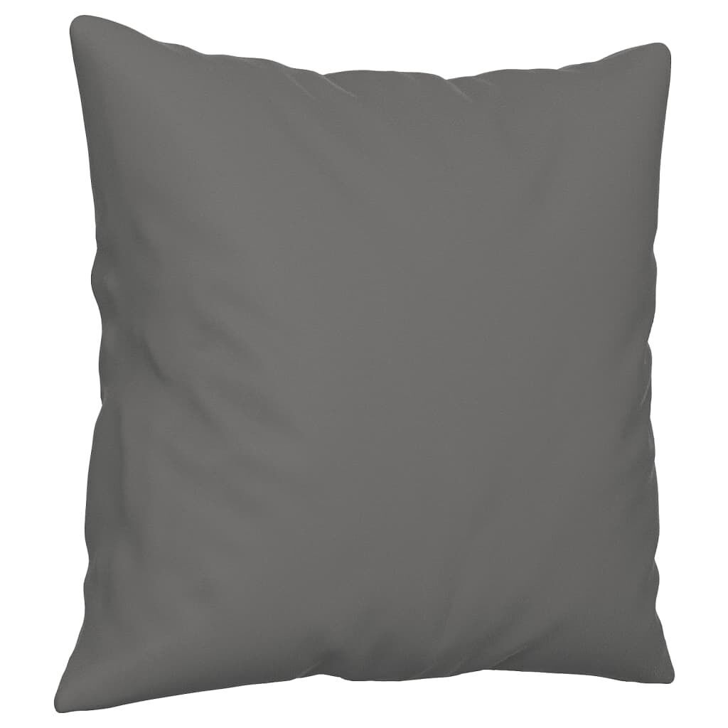 3 Piece Sofa Set with Pillows Dark Grey Microfibre Fabric Price