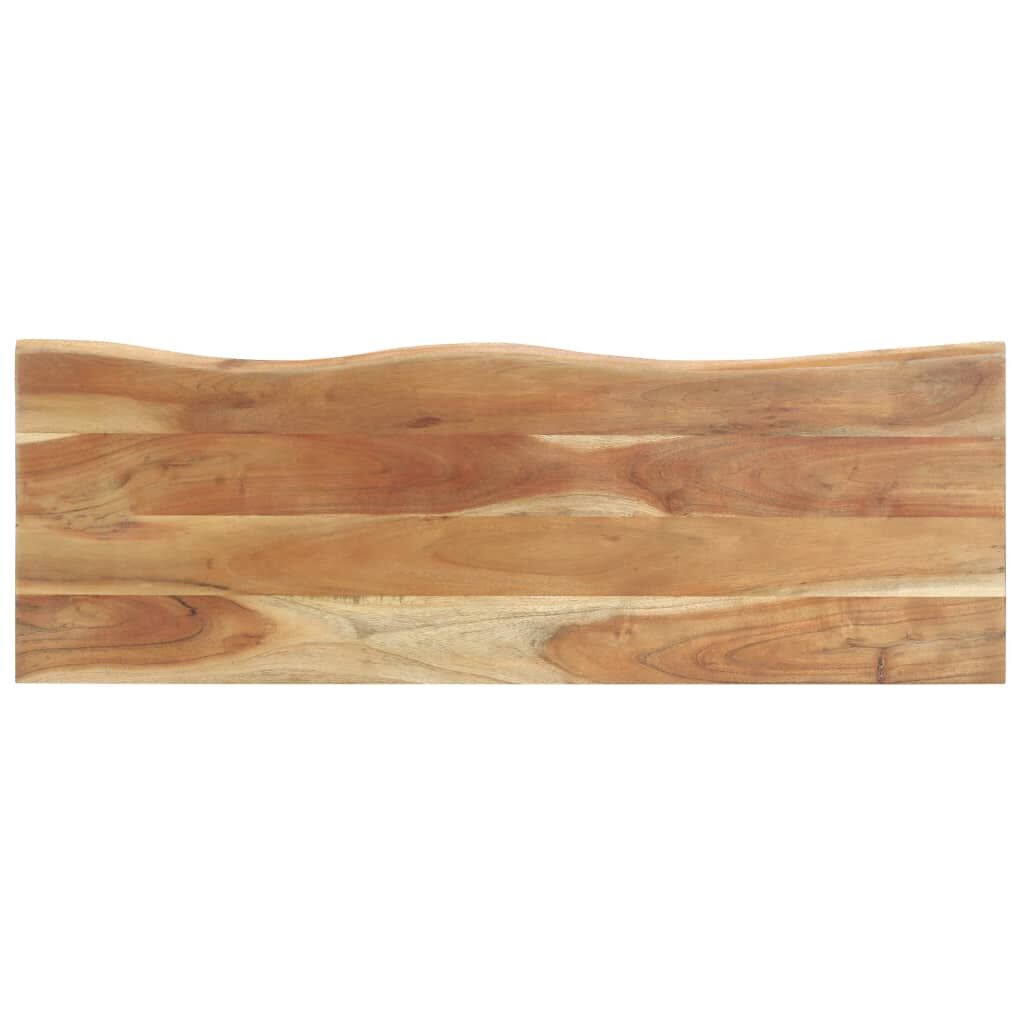 Peg with Live Edge 100x35x22 cm Solid Acacia Wood Price