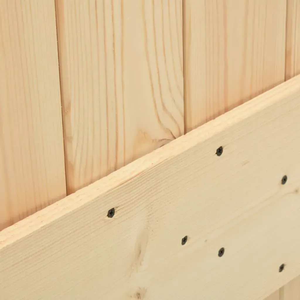 Sliding Door with Hardware Set 70x210 cm Solid Wood Pine Price