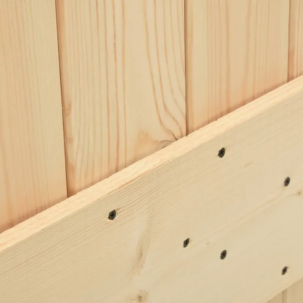 Sliding Door with Hardware Set 70x210 cm Solid Wood Pine Price