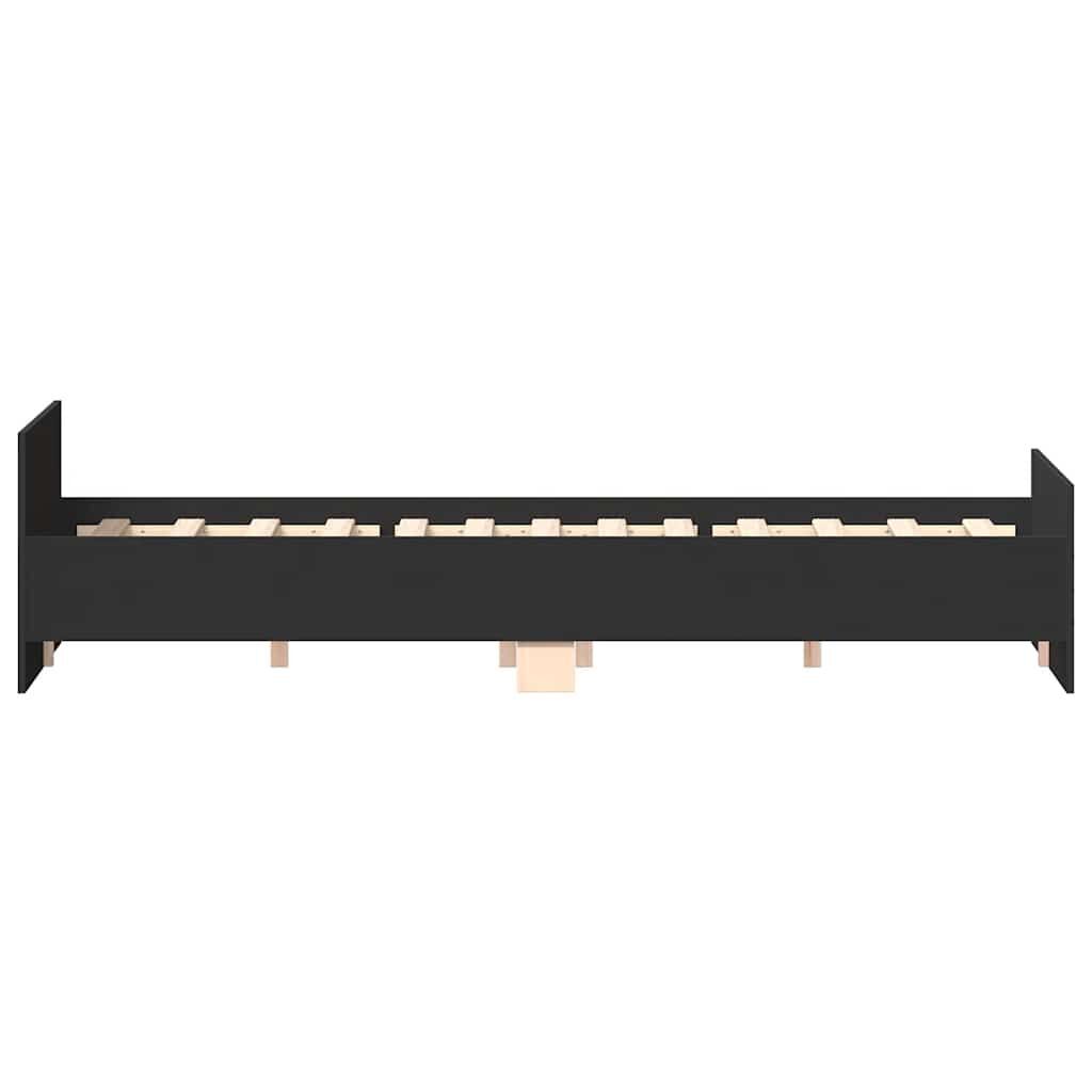 Bed Frame without Mattress Black 150x200 cm Price