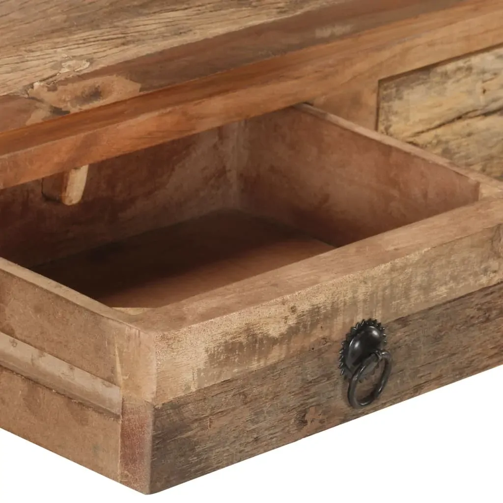 Console Table 90.5x30x75cm Solid Acacia Wood and Reclaimed Wood Price