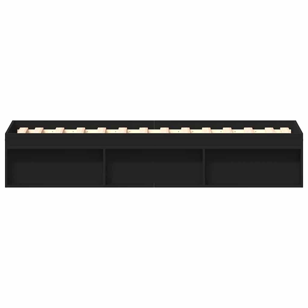 Bed Frame without Mattress Black 90x190 cm Price