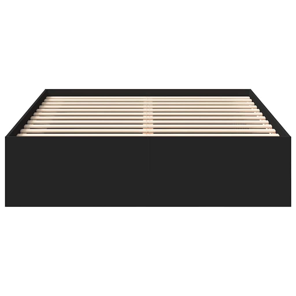 Bed Frame without Mattress Black 150x200 cm Price