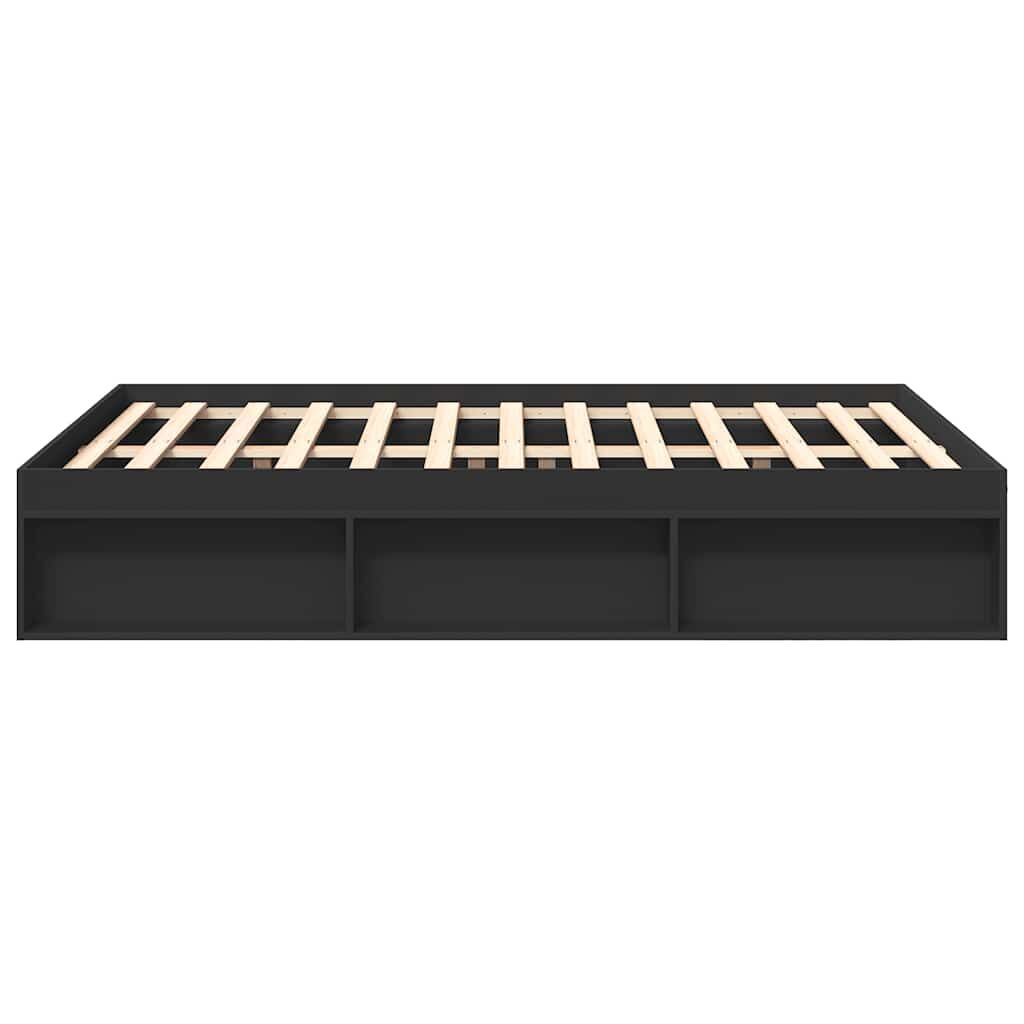 Bed Frame without Mattress Black 135x190 cm Price