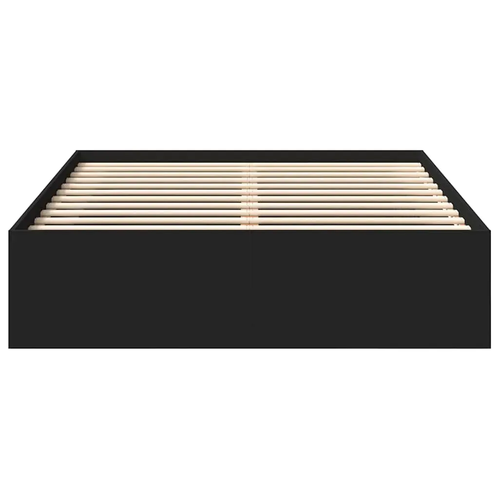 Bed Frame without Mattress Black 135x190 cm Price