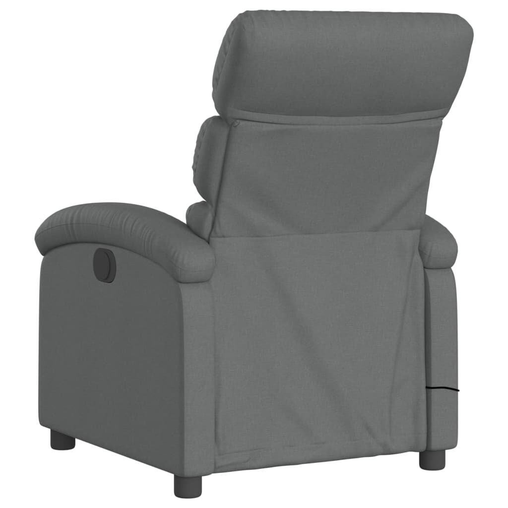 Massage Recliner Chair Dark Grey Fabric Price