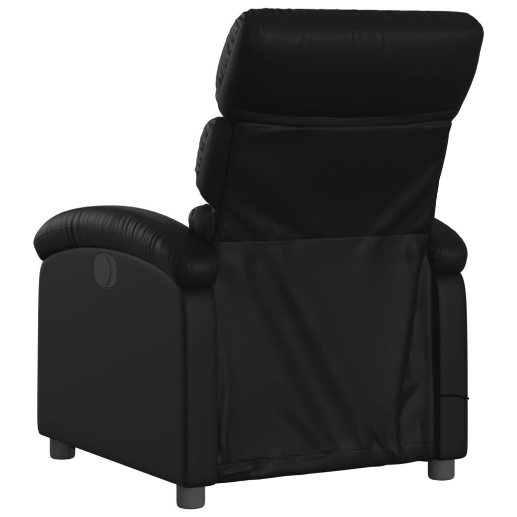 Massage Recliner Chair Black Faux Leather Price