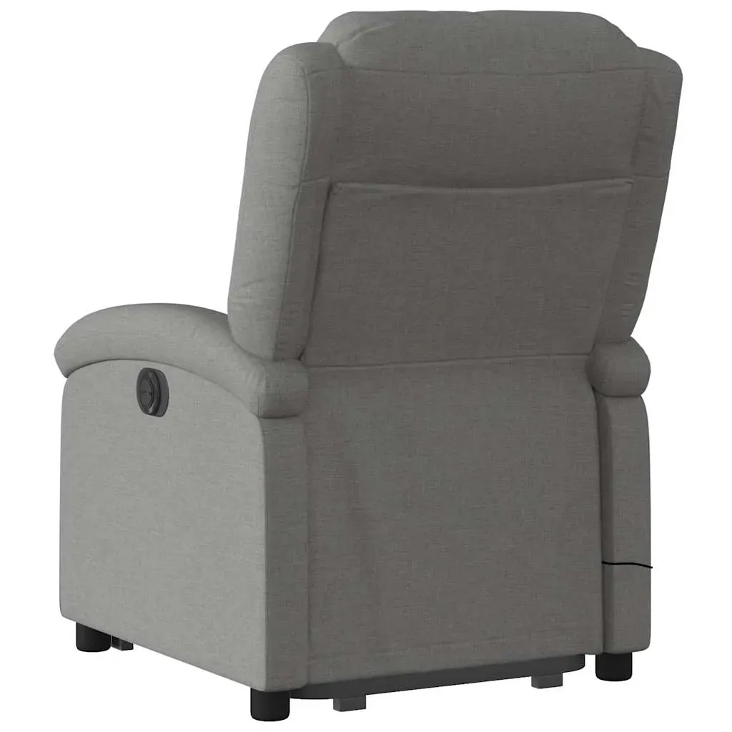 Electric Stand up Massage Recliner Chair Dark Grey Fabric Price