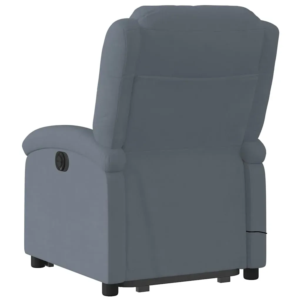 Electric Stand up Massage Recliner Chair Dark Grey Velvet Price