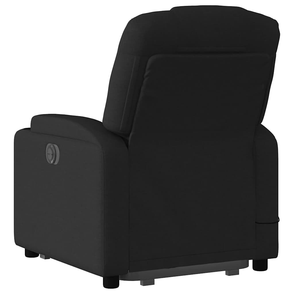 Stand up Massage Recliner Chair Black Fabric Price