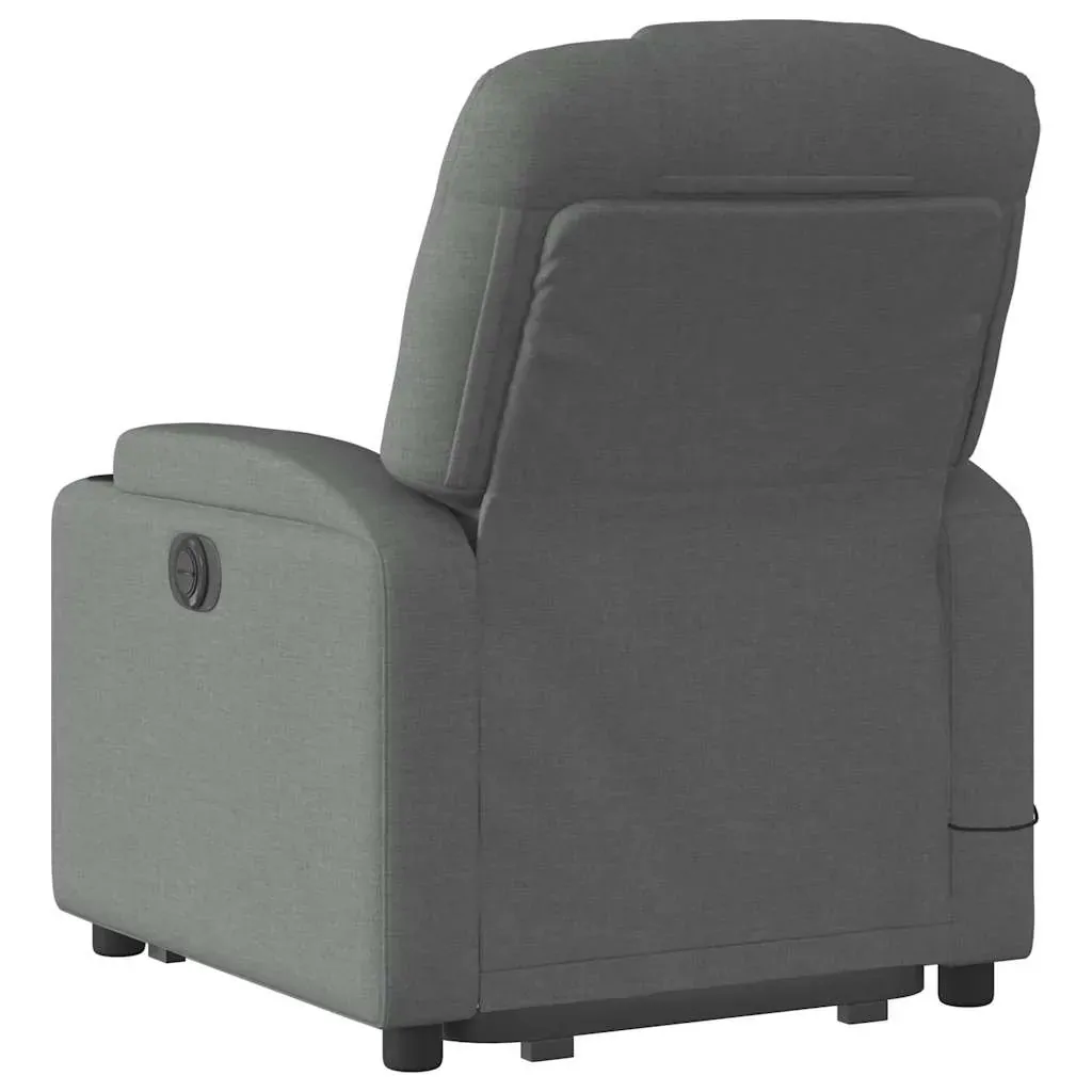 Electric Stand up Massage Recliner Chair Dark Grey Fabric Price