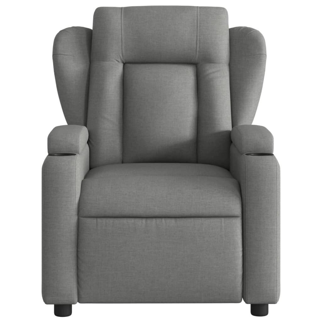 Recliner Chair Dark Grey Fabric Price