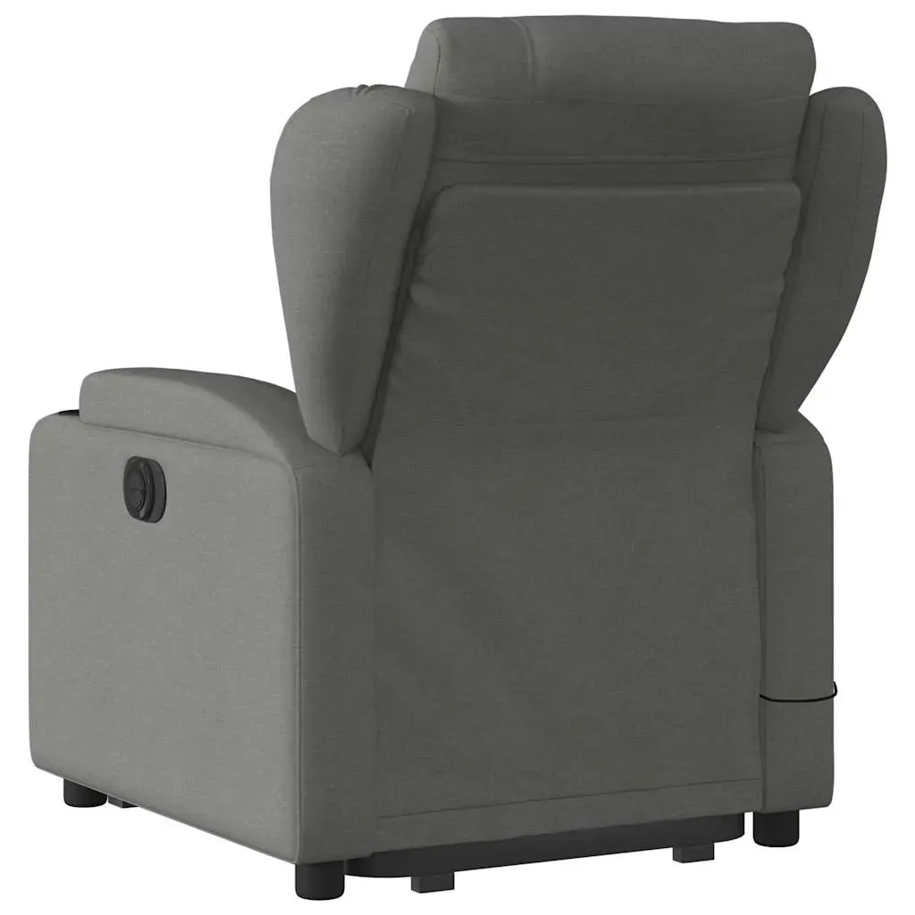 Electric Stand up Massage Recliner Chair Dark Grey Fabric Price