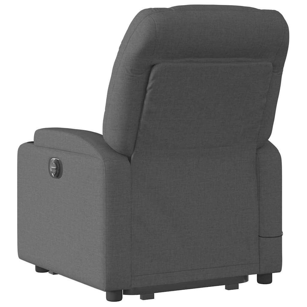 Stand up Massage Recliner Chair Dark Grey Fabric Price