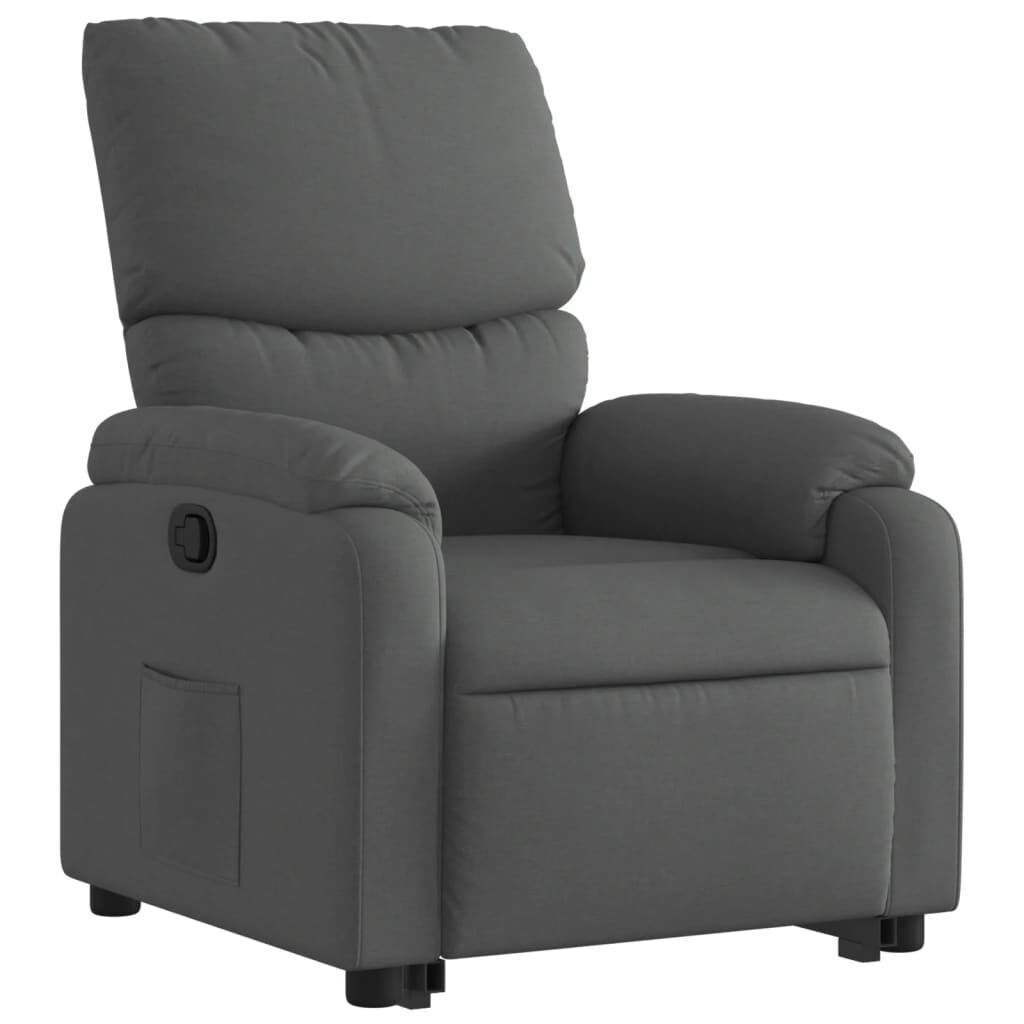 Stand up Recliner Chair Dark Grey Fabric Price