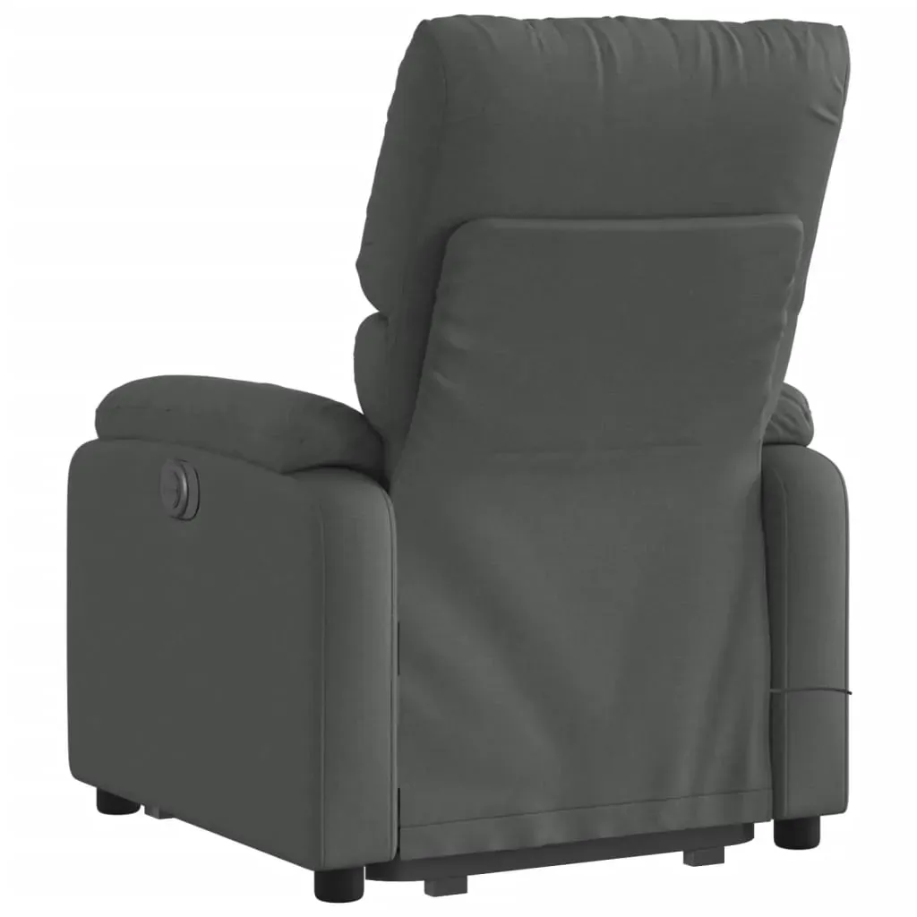 Stand up Massage Recliner Chair Dark Grey Fabric Price